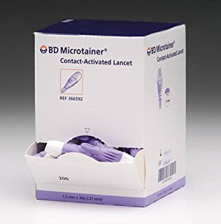 Lancet, Microtainer, With Safe Flow, BD #366359, 50/box