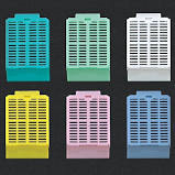 Tissue Cassettes, #HCB370, BLUE/LID, 1500/CS, NSS