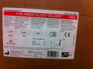 CDS DILUENT CELL-DYN 3000-3500, 20 L, #501-052